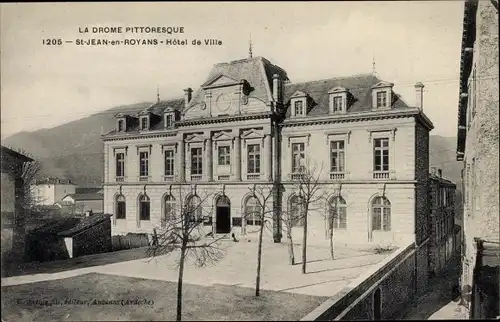 Ak St Jean en Royans Drôme, Hotel de Ville