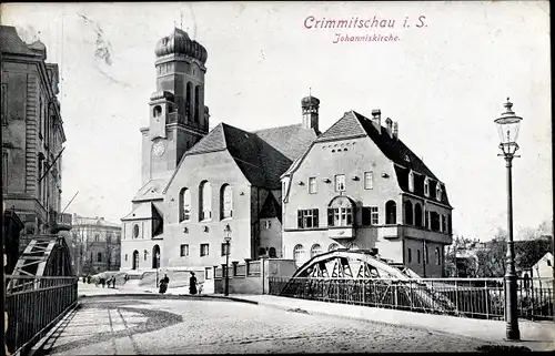 Ak Crimmitschau in Sachsen, Johanniskirche