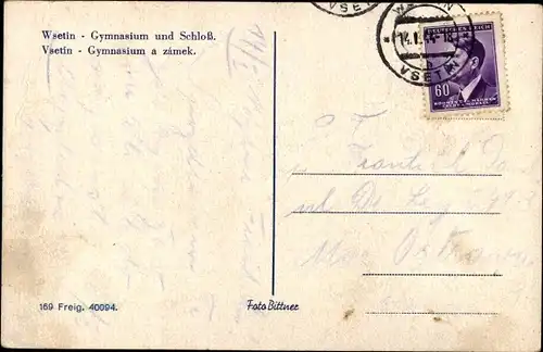 Ak Vsetín Wsetin Settein Region Zlin, Gymnasium, Schloss