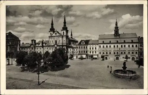 Ak Jihlava Iglau Region Hochland, Masarykplatz