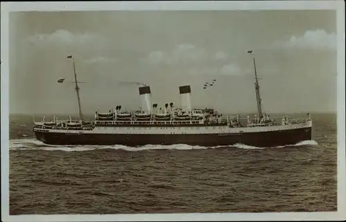 Ak HSDG Dampfer Monte Sarmiento, Zweischraubenmotorschiff