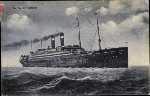 Ak USL Dampfer SS America
