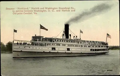 Ak Steamer Northland, Norfolk and Washington Steamboat Company