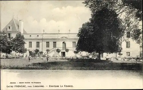 Ak Fronsac Gironde, Chateau La France