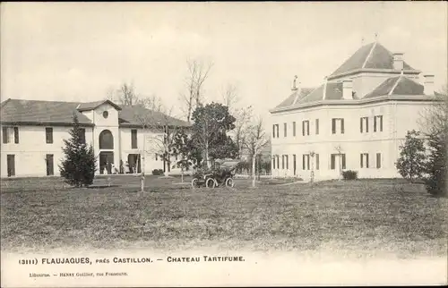 Ak Flaujagues Gironde, Chateau Tartifume