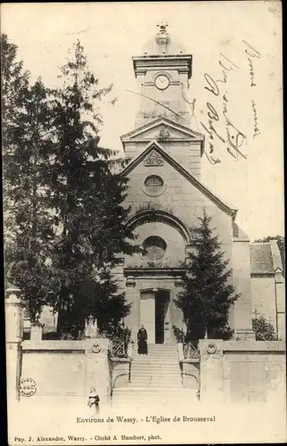 Ak Wassy Haute Marne, L'Eglise de Brousseval