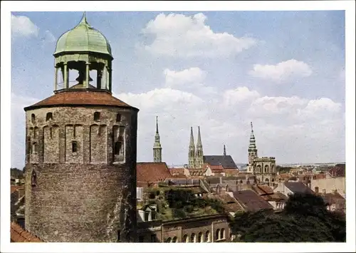 Ak Görlitz in der Lausitz, Panorama, Türme, Kirche