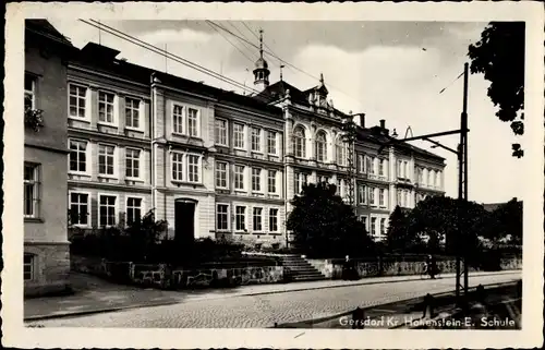 Ak Gersdorf Hohenstein Ernstthal in Sachsen, Schule