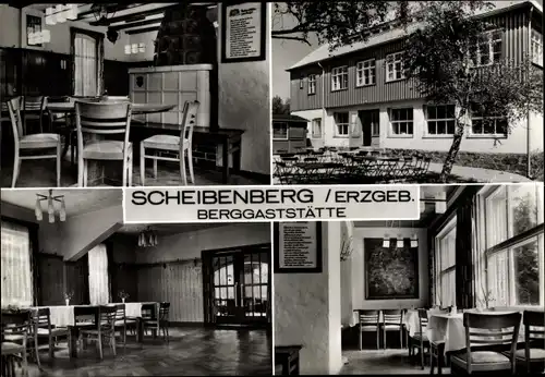 Ak Scheibenberg Sachsen, Berggaststätte
