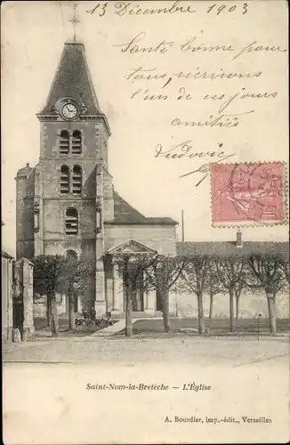 Ak Saint Nom La Breteche Yvelines, Eglise