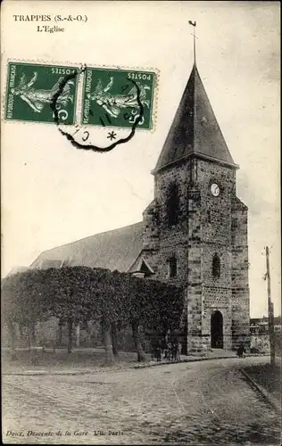 Ak Trappes Yvelines, Eglise