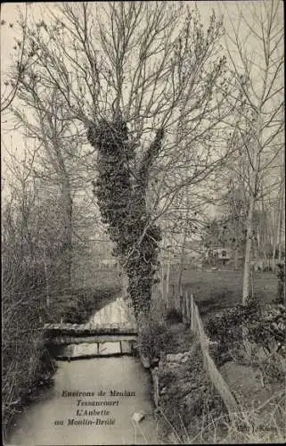 Ak Meulan Tessancourt Yvelines, Aubette au Moulin Brule