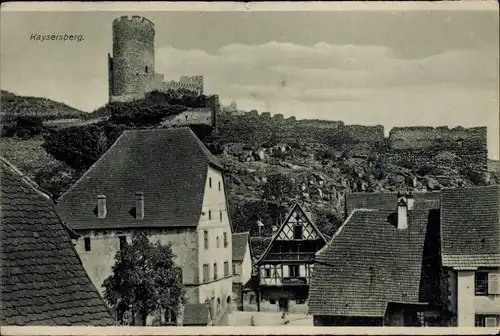 Ak Kaysersberg Elsass Haut Rhin, Burgruine