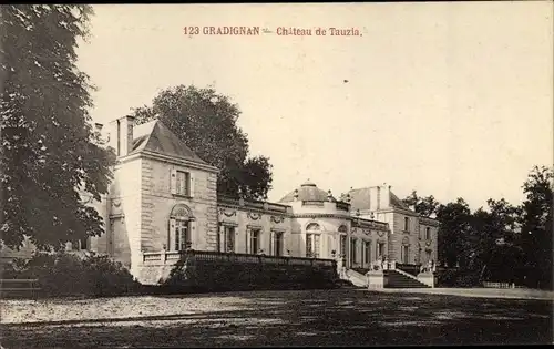 Ak Gradignan Gironde, Chateau de Tauzia