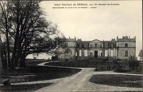 Ak Saint Andre de Cubzac Gironde, Chateau de Grissac