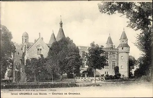 Ak Grignols Gironde, Le Chateau