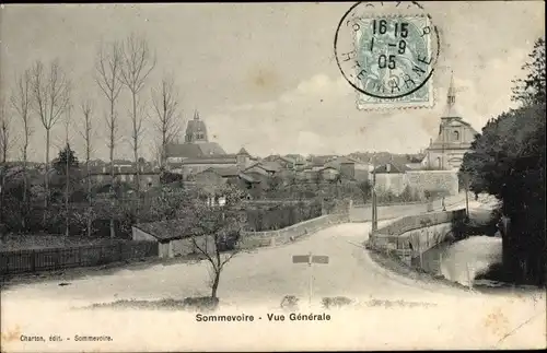 Ak Sommevoire Haute Marne, Vue Générale