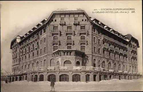 Ak Superbagnères Luchon Haute Garonne, La Grand Hotel