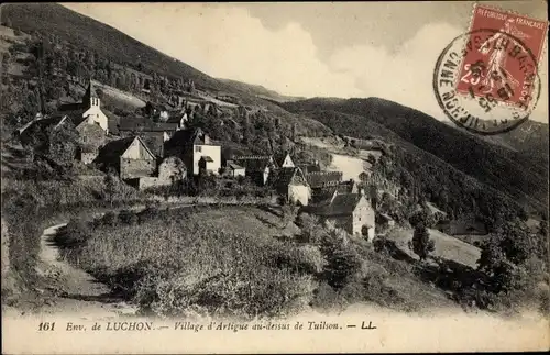 Ak Luchon Haute Garonne, Village d'Artigue au dessus de Tuilson