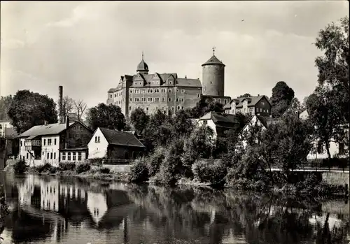 Ak Zschopau im Erzgebirge Sachsen, Blick auf Schloss Wildeck