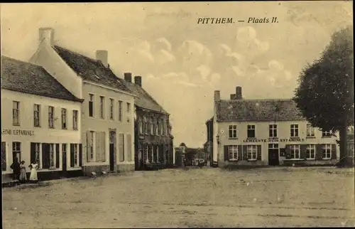 Ak Pittem Westflandern Belgien, Plaats II.