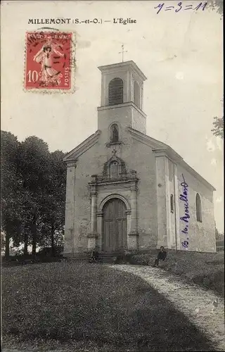 Ak Millemont Yvelines, Eglise