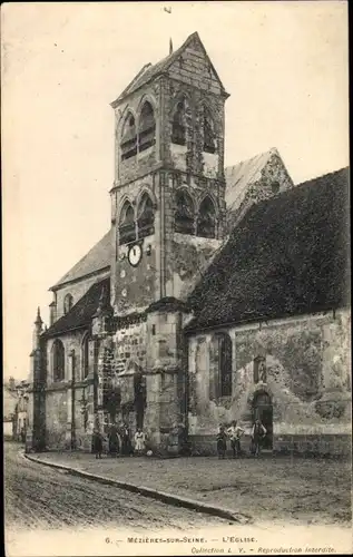 Ak Mézières sur Seine Yvelines, Eglise