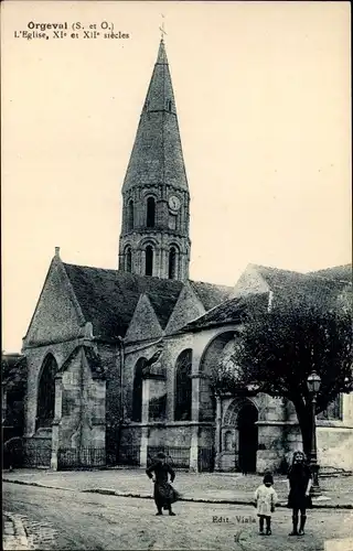 Ak Orgeval Yvelines, Eglise