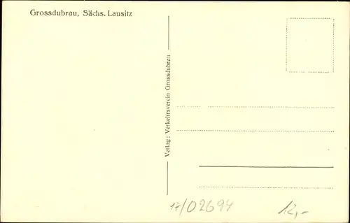 Ak Großdubrau in Sachsen, Blick auf den Ort