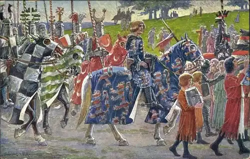 Künstler Ak Wagner, Kassel in Hessen, 1000Jahrfeier 1913, Landgraf Heinrich I von Hessen