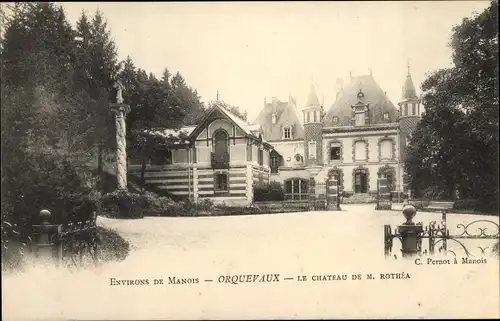 Ak Orquevaux Haute Marne, Château de M. Rothéa