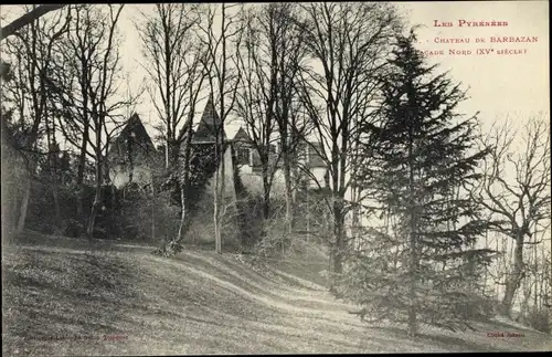 Ak Barbazin Haute-Garonne, Le Chateau, Facade Nord