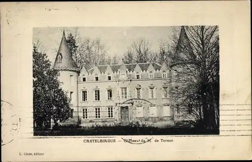 Ak Castelbiague Haute-Garonne, Chateau de M de Tersac