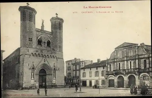 Ak Cazères sur Garonne Haute Garonne, L'Eglise, La Mairie
