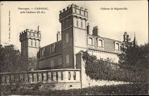 Ak Cabanac Haute-Garonne, Chateau de Segeueville