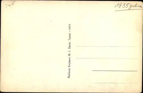 Ak Susak Sansego Kroatien, Panorama, Hafen