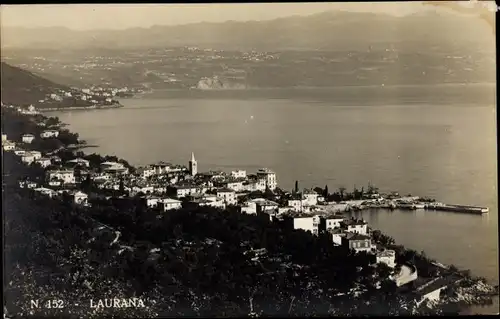Ak Lovran Laurana Kroatien, Panorama, Küste