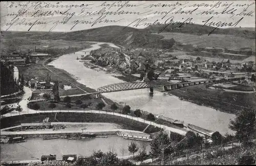 Ak Bodenwerder an der Weser, Totale