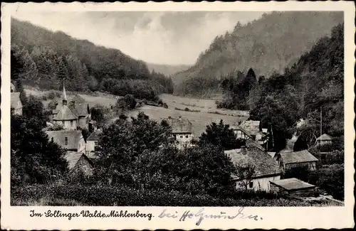 Ak Mühlenberg Holzminden an der Weser, Totale