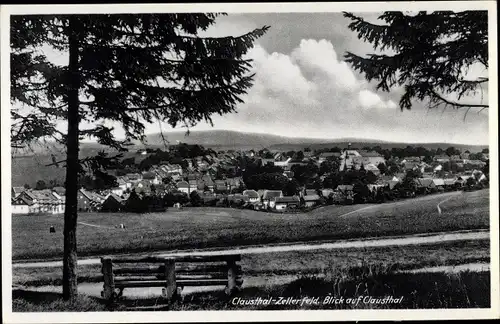 Ak Clausthal Zellerfeld im Oberharz, Blick auf Clausthal