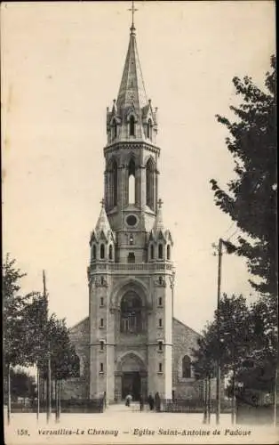 Ak Versailles le Chesnay Yvelines, Eglise Saint Antoine de Padoue