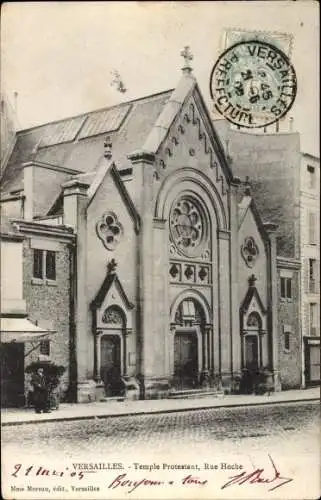 Ak Versailles Yvelines, Temple Protestant, Rue Hoche