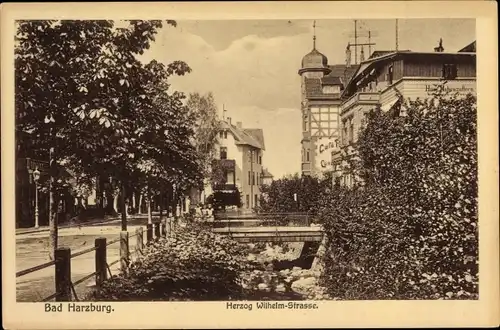 Ak Bad Harzburg am Harz, Herzog Wilhelm Straße, Hotel Hohenzollern