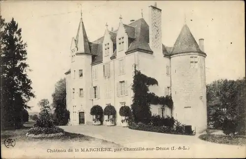 Ak Chemillé sue Déme Indre et Loire, Château de la Marchére