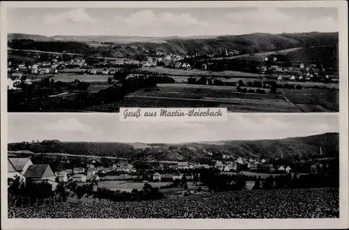 Ak Martin Weierbach in Rheinland-Pfalz, Totalansicht
