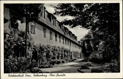 Ak Rothenburg in der Oberlausitz, Brüderschaft Zoar