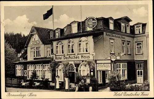 Ak Braunlage im Oberharz, Hotel Deutsches Haus