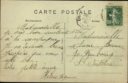 Ak Buzançais Indre, La Poste