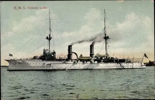 Ak Deutsches Kriegsschiff, SMS Victoria Luise, Panzerdeckkreuzer