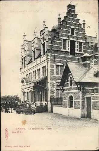 Ak Tamise Temse Temsche Ostflandern, La Maison des Geants